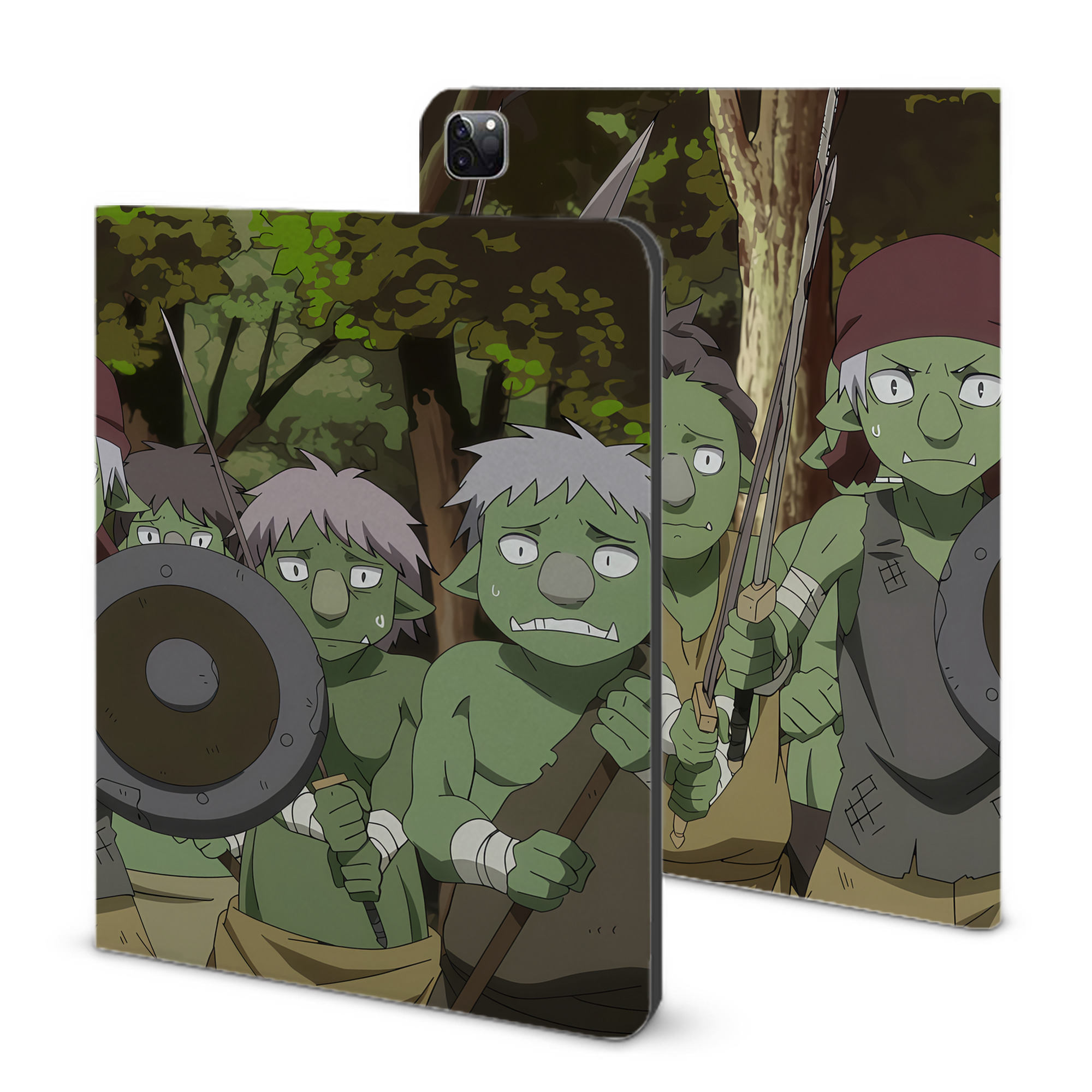 （画像用） 転スラ Regarding Reincarnated to Slime IPad ケース ブック型 PUレザー TPU 耐衝撃 軽量 薄型 ペン収納なし 全面保護 IPad 各モデル対応